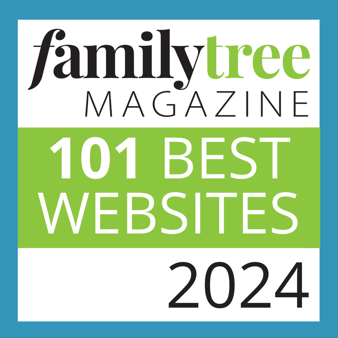 Family Tree Magazine's logo for 101 best websites 2024